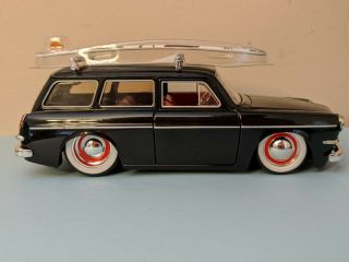 1/24 Jada Vdub$ 1965 Volkswagen Vw Variant (squareback) Black Wagon Model Surf