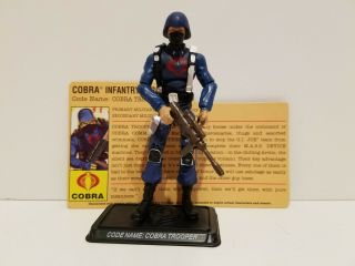 Gi Joe Cobra Trooper V8 25th Anniversary Dvd Battles Hasbro 2008 Loose Complete