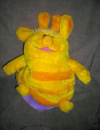 Anything This Hand Puppet By Worlds Of Wonder Yellow,  Purple Teddy Ruxpin