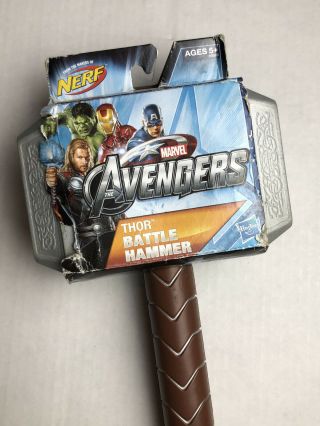 Marvel Avengers Thor Battle Hammer Toy Hasbro Nerf (2012 Edition)