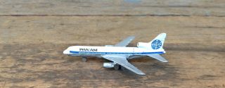 Vintage L 1011 Tristar Pan Am Diecast Airplane