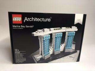 Lego Architecture 21021 Marina Bay Sands Lim.  Ed.  - Very Rare - Retired Nib