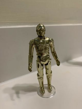 C - 3po Droid Vintage Star Wars Figure 1977.  Loose 3.  75 Inch,  Part Of 12