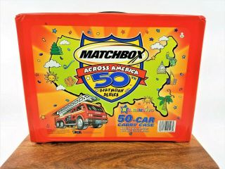 Matchbox Across America 50th Birthday Series Car Carry Case Very Rare Toys R Us