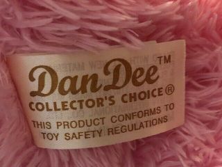 Vintage 2000s Dan Dee Collector ' s Choice LARGE Pink Bunny and Duck On Belly 2