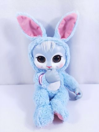 Jakks Pacific Animal Baby Nursery Blue Bunny Rabbit Plush Stuffed Animal Toy 14”
