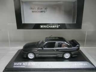 Minichamps 1/43 Bmw M3 (e30) 1990 Metallic Black Limited 430020305