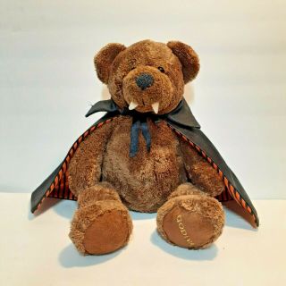 Godiva Chocolates Vampire Dracula Teddy Bear Plush Halloween Stuffed Animal Toy