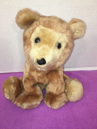 Vguc - Vintage - 9” 1976 Dakin Bear Brown Bearfoot Plush Stuffed Animal Nutshells