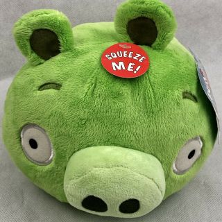 Angry Birds 2010 Green Pig 7 " Plush Stuffed Toy No Sound Nwt With Defect