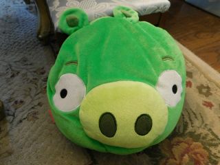 15 " Big Angry Birds Plush Stuffed Green Pig Pillow Toy Animal Large Soft Toss