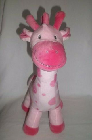 2015 TOYS R US Plush Pink GIRAFFE Polka Dots Large Baby Stuffed Animal Geoffrey 2