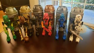Bionicle Full Set - With Cases,  Posters,  And Manuals (8531 - 8536)