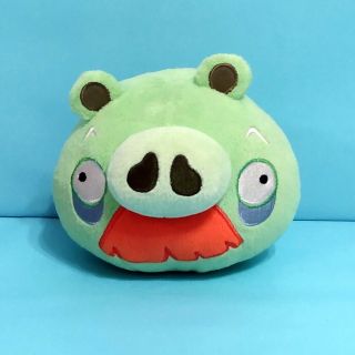 Rovio Angry Birds Green Mustache Pig 5 " Plush Stuffed Toy No Sound Commonwealth