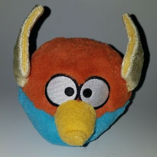 Angry Birds Space Lightning Plush Blue Orange 5 " Stuffed Animal Toy With Sound