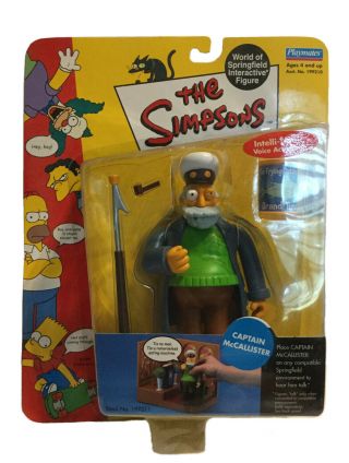 The Simpsons World Of Springfield Captain Mccallister Interactive Figure Package