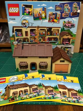 Rare Retired Lego Set The Simpsons House 71006 100 Complete