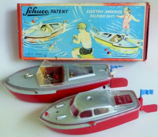 Schuco Speedboat Elektro Ingenico Delfino 5411 Remote Controller 9 " & 11 " Box