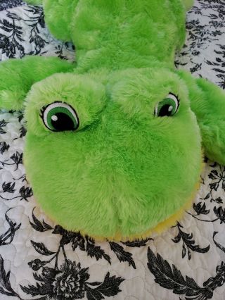 Dan Dee Collectors Choice 30 " Large Plush Green Floppy Frog Embroidered Eyes