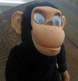 Vintage 1964 Mattel Talking Chester O?chimp Monkey - When String Pulled He Talks -