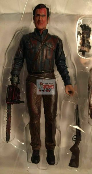 2016 Neca Bloody Ash Williams Ash Vs Evil Dead 2 Army Of Darkness Bruce Campbell