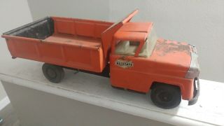 Vintage Pressed Steel Marx Sears Allstate Dump Truck Toy