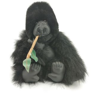 Animal Planet Gorilla Plush Stuffed Animal Monkey Ape Toy Plushie Eating Branch