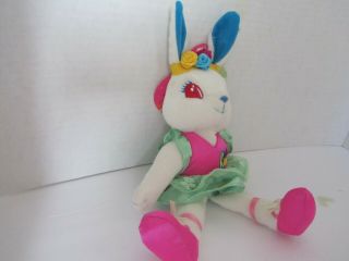 Lisa Frank Fantastic Bean Rose Ballerina Bunny Rabbit 90 ' s Vintage Plush 10 