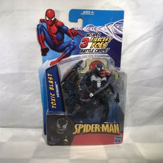 Venom Toxic Blast Marvel Universe Spider - Man 3.  75 " On Card Spiderverse Brock