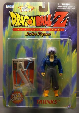 Dragon Ball Z The Saga Continues Trunks 1999 Series 1 Irwin Action Figure