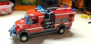 Lego Custom City Fire Truck - Rural Urban Interface Pumper / Engine