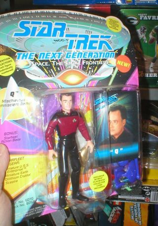 Star Trek The Next Generation " Q " In Starfleet Uniform,  From Playmates