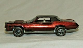 Vintage Hot Wheels Redline 1968 Custom El Dorado Brown Black Top Diecast Toy