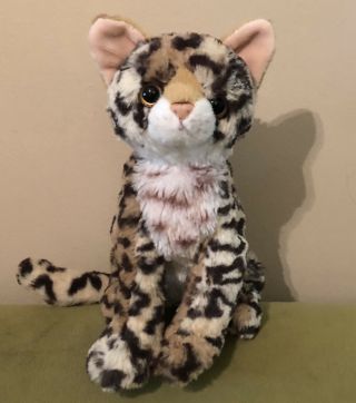 Gund 10” Tiger Cat 4040178 Brown White & Black Spotted Stuffed Animal Plush Toy