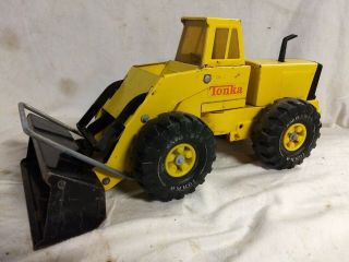 Vintage Tonka Yellow Metal Steel Front End Loader Xmb - 975 Truck Yellow Payloader