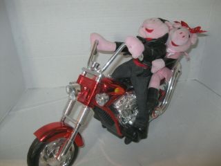 Dan Dee Musical Animated Pigs On Motorcycle Harley Born To Be Wild 2006