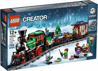 Lego Creator Winter Holiday Train (10254) Christmas Village Tree - Box