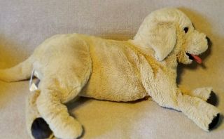 Ikea Gosig Golden Retriever Plush Puppy Dog Soft Stuffed Toy Tan Brown 27 " Large