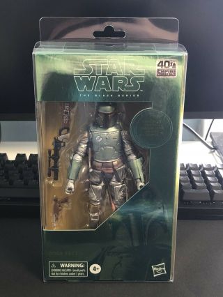 Star Wars Black Series Carbonized Boba Fett 6 Inch Action Figure With Protector