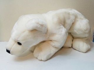 18” 2000 Commonwealth Animal Alley Toys R Us White Polar Bear Plush
