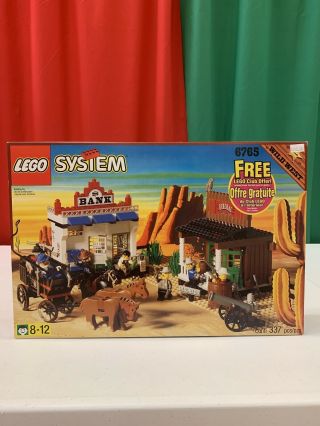 Rare Vintage Lego Systems 1996 Wild West Set 6765 Gold City Junction
