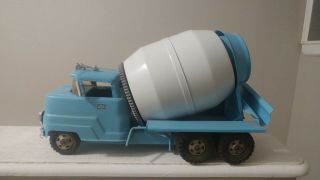 Vintage Pressed Steel Structo Cement Mixer Truck Construction Co.  Toy