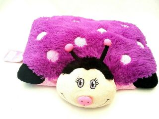 Pillow Pets Dreamy Ladybug Purple Beetle Plush Stuffed Toy Limited Edition Rare