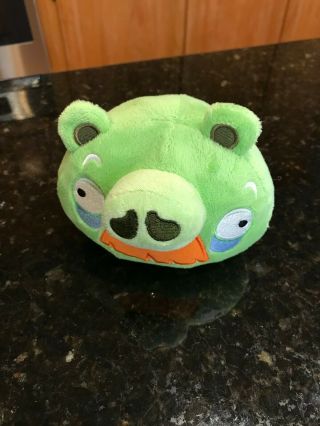 Angry Birds Green Mustache Pig 5 " Plush Toy No Sound