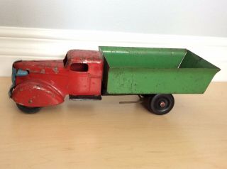 Wyandotte Pressed Steel Dump Truck 12” Vintage Toy Truck