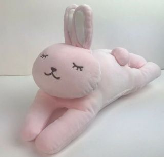 Daiso Japan Easter Pink Bunny Rabbit Lovey Very Soft Stuffed Animal