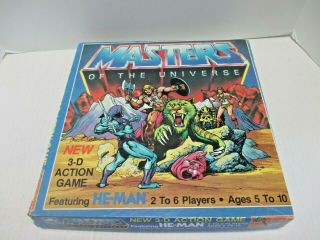 Masters Of The Universe 3d Action Game (near Complete) Golden (1983) Motu He - Man