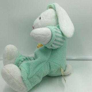 Dan Dee Bunny Rabbit Green White Plush Yellow Chick Soft Toy Stuffed 15 