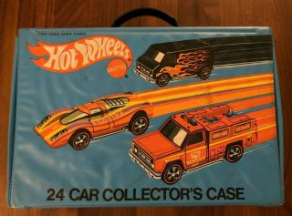 1975 Mattel Hot Wheels 24 Car Vinyl Collector 