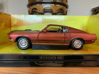 RARE Ertl 1/18 1969 Ford Mustang Mach I Calypso Coral Limited Edition 2